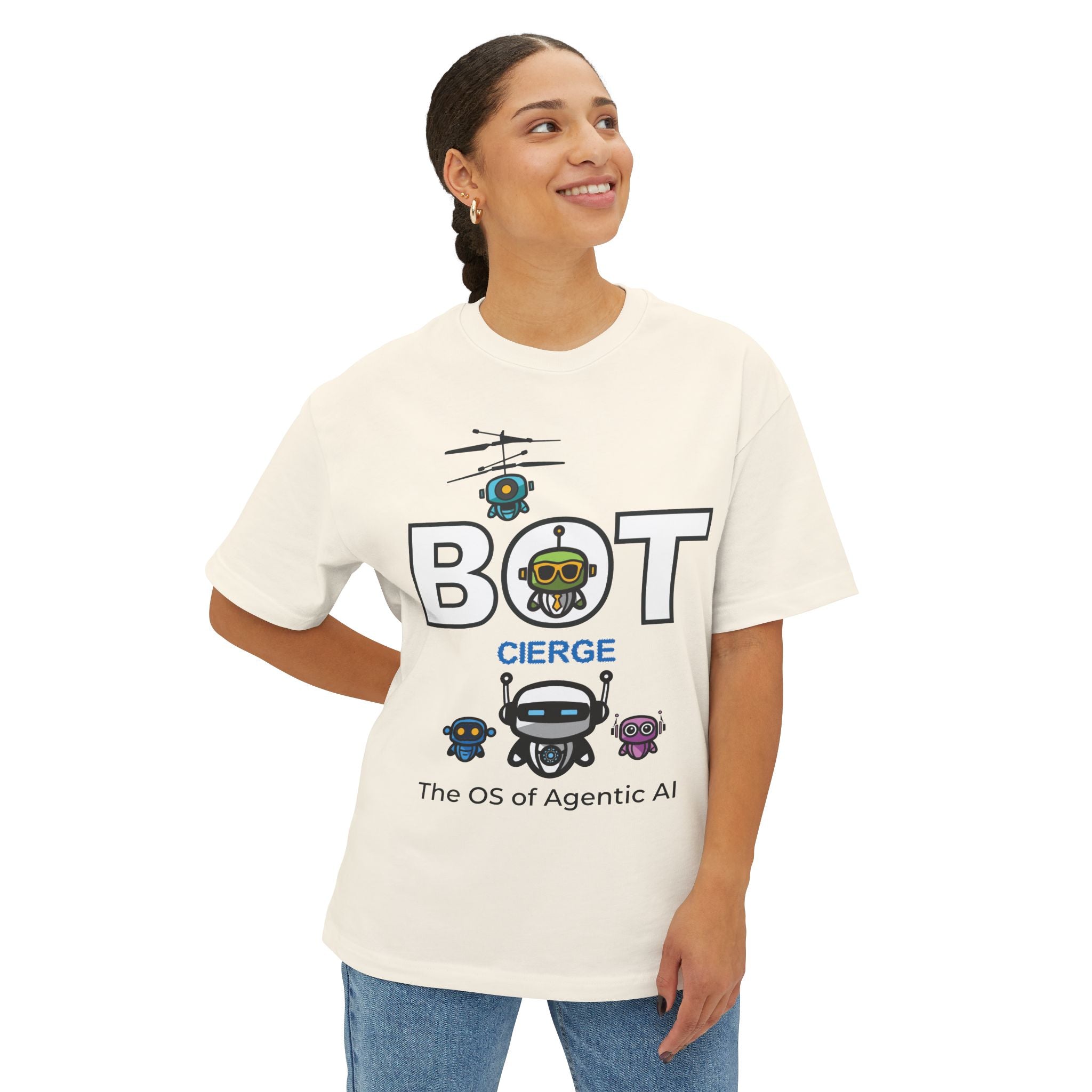 Unisex Logo Oversized Boxy Tee (Light Edition)