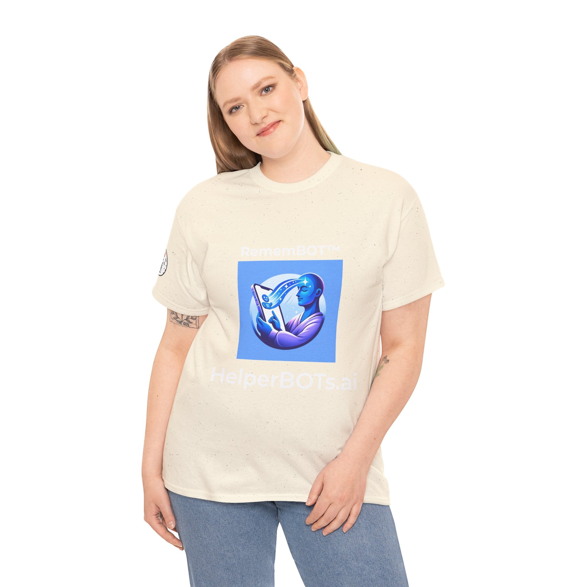 Unisex RememBOT™ Heavy Cotton Tee (Light Edition with White Lettering)
