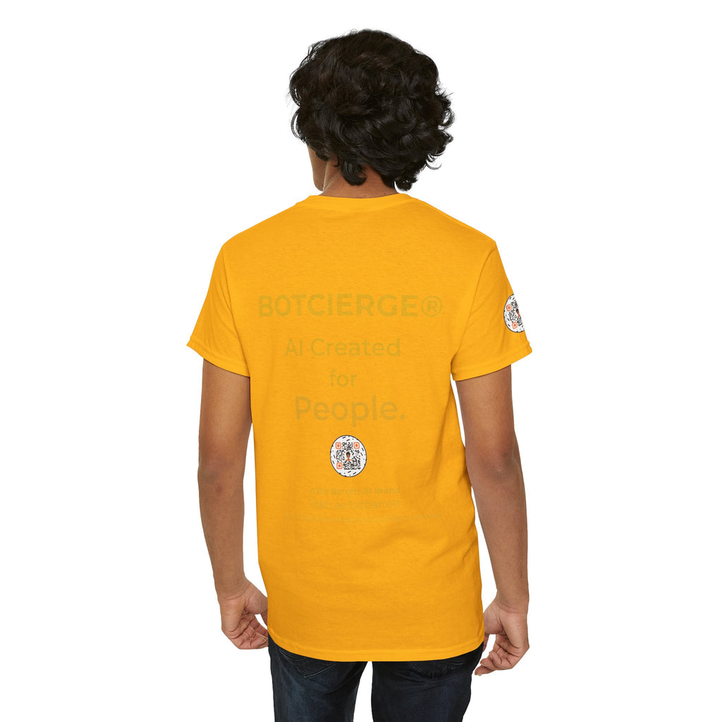 Unisex RememBOT™ Heavy Cotton Tee (Light Edition with Gold Lettering)