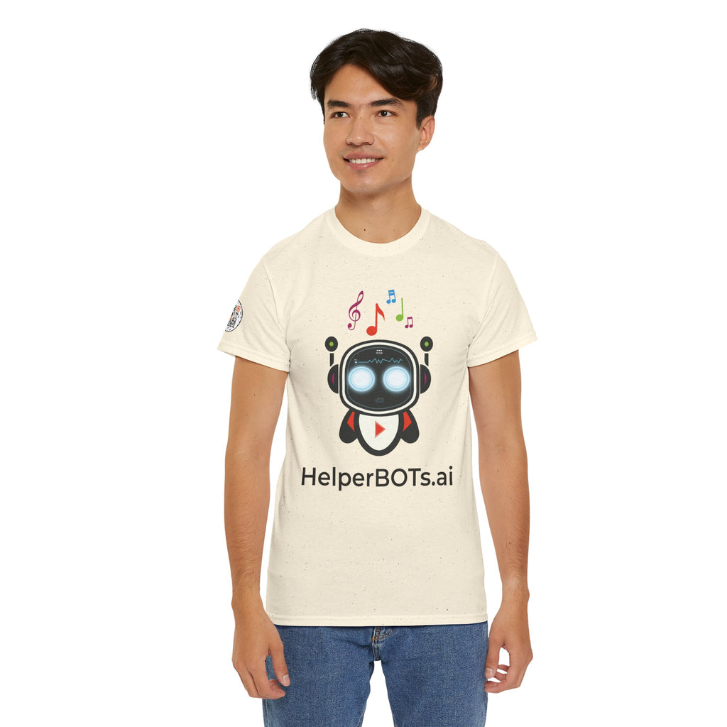 Unisex Music BOT Heavy Cotton Tee (Light Edition with Black Print)