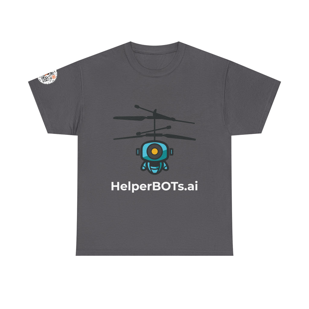 Unisex Security BOT Heavy Cotton Tee (Dark Edition with White Print)