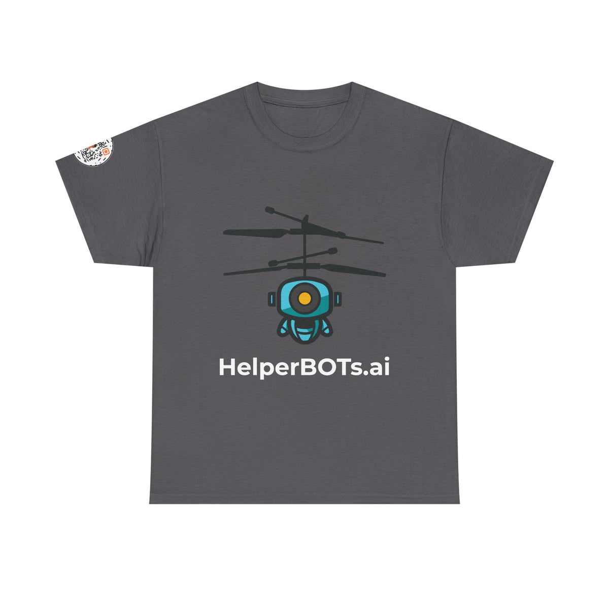 Unisex Security BOT Heavy Cotton Tee (Dark Edition with White Print)