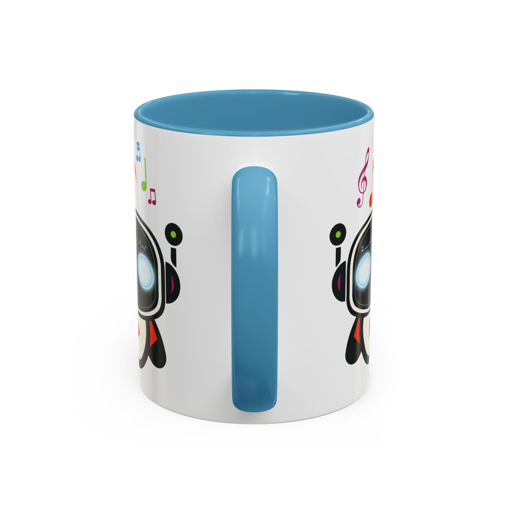 Music BOT Accent Coffee Mug (11, 15oz) (Light Edition with Black Print)