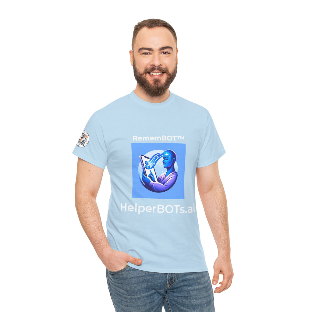Unisex RememBOT™ Heavy Cotton Tee (Light Edition with White Lettering)