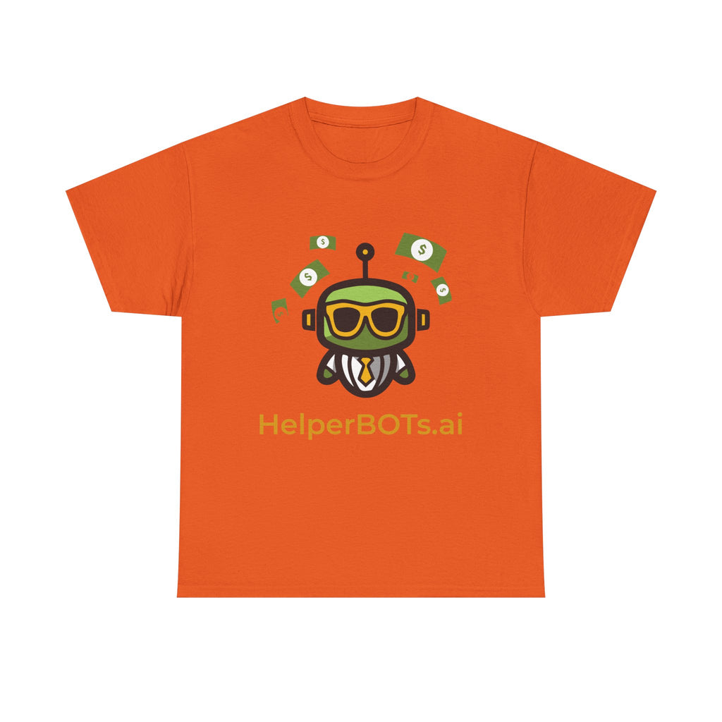 Unisex Financial BOT Heavy Cotton Tee (Dark Edition with Gold Print)