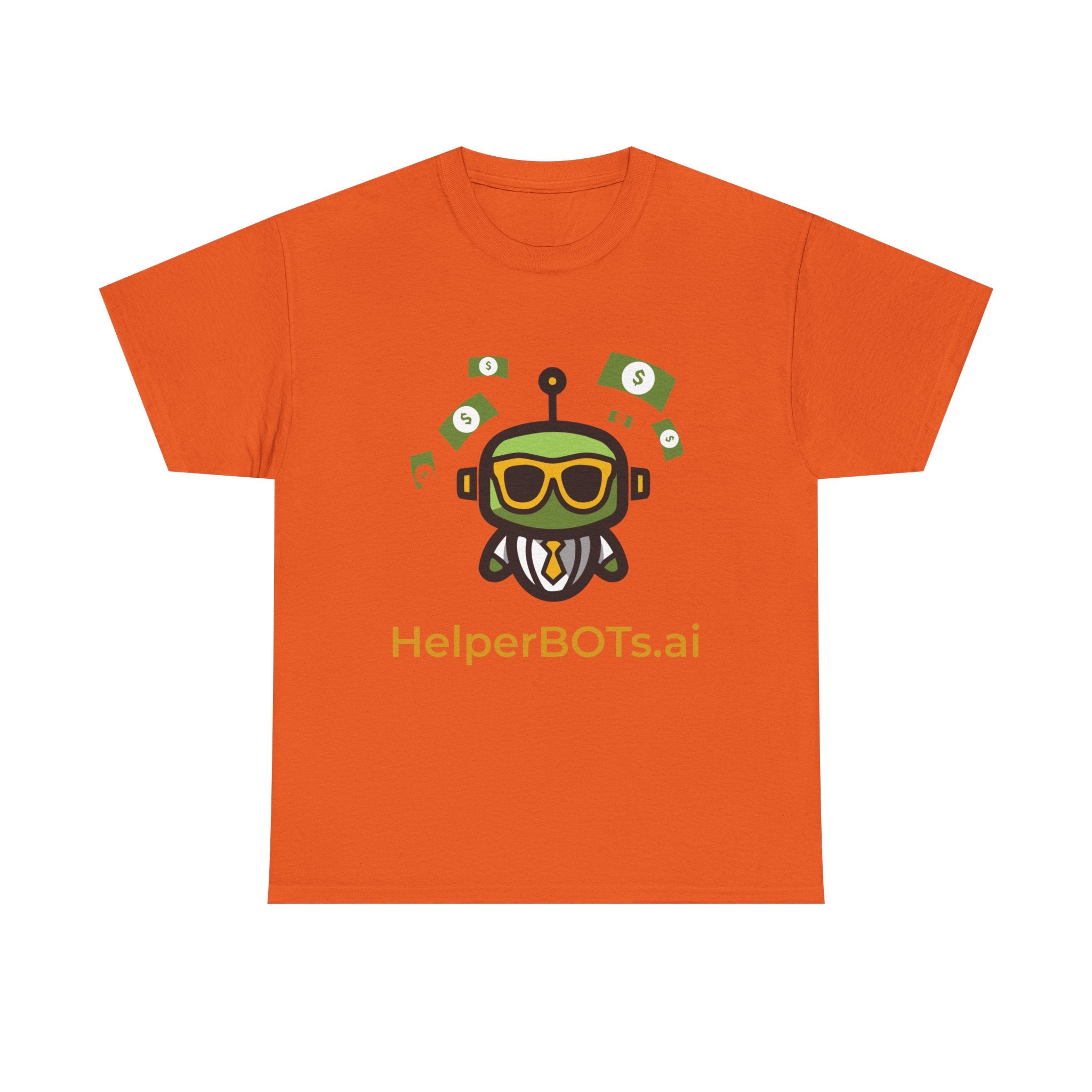 Unisex Financial BOT Heavy Cotton Tee (Dark Edition with Gold Print)