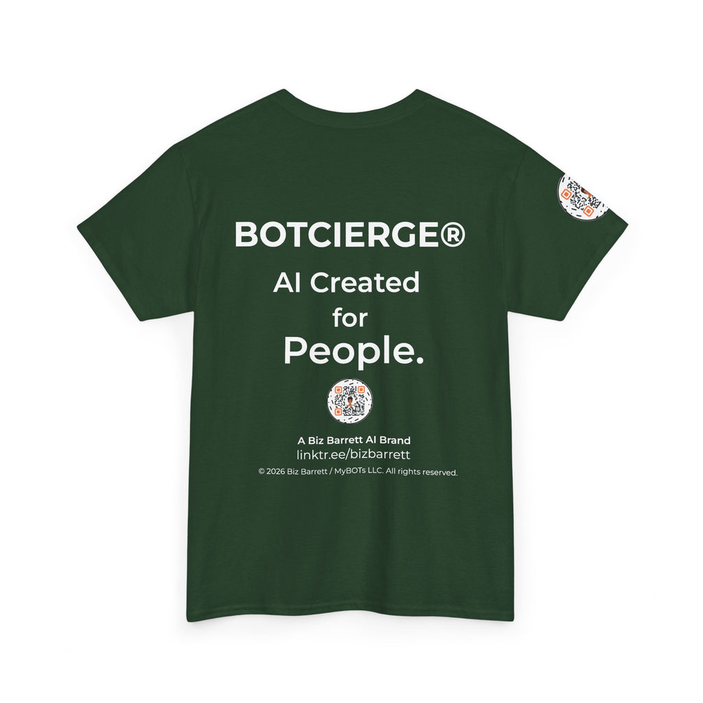 Unisex Personal Development BOT Heavy Cotton Tee (Dark Edition with White Print)