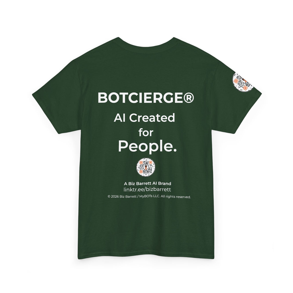 Unisex Personal Development BOT Heavy Cotton Tee (Dark Edition with White Print)