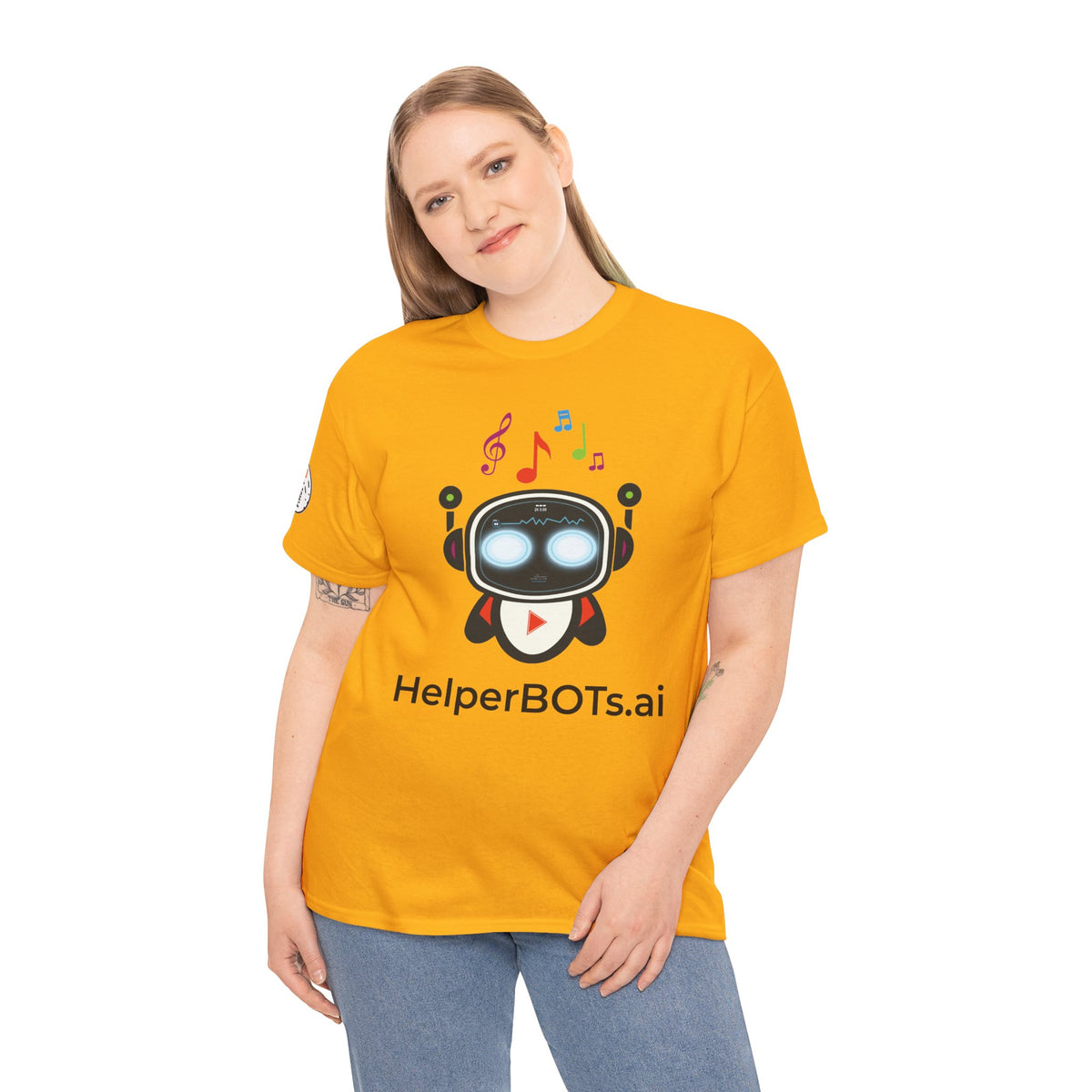 Unisex Music BOT Heavy Cotton Tee (Light Edition with Black Print)