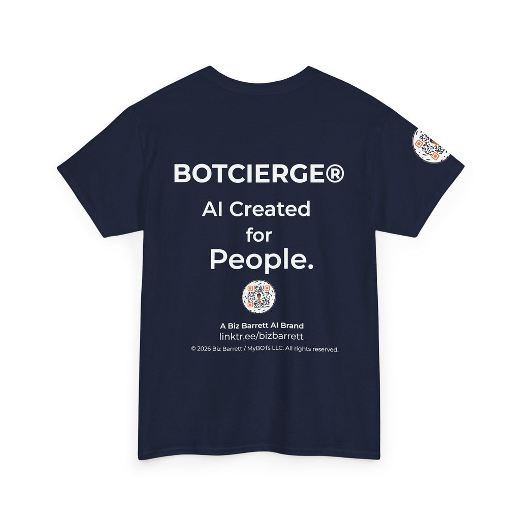 Unisex Personal Development BOT Heavy Cotton Tee (Dark Edition with White Print)