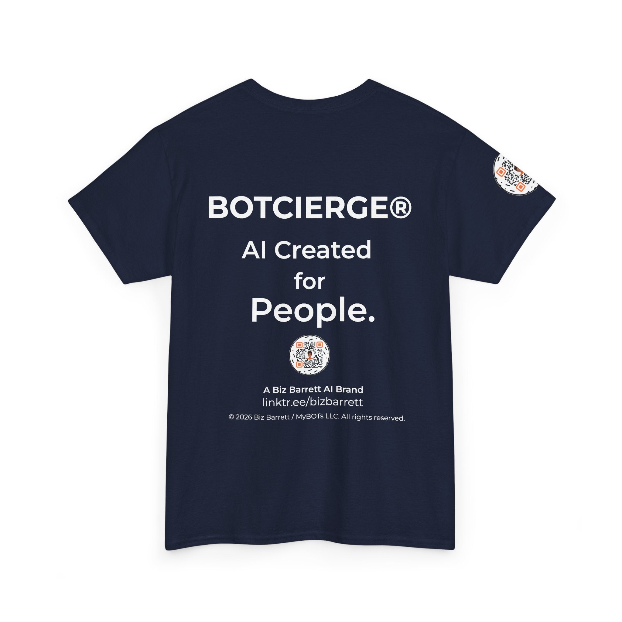 Unisex Personal Development BOT Heavy Cotton Tee (Dark Edition with White Print)