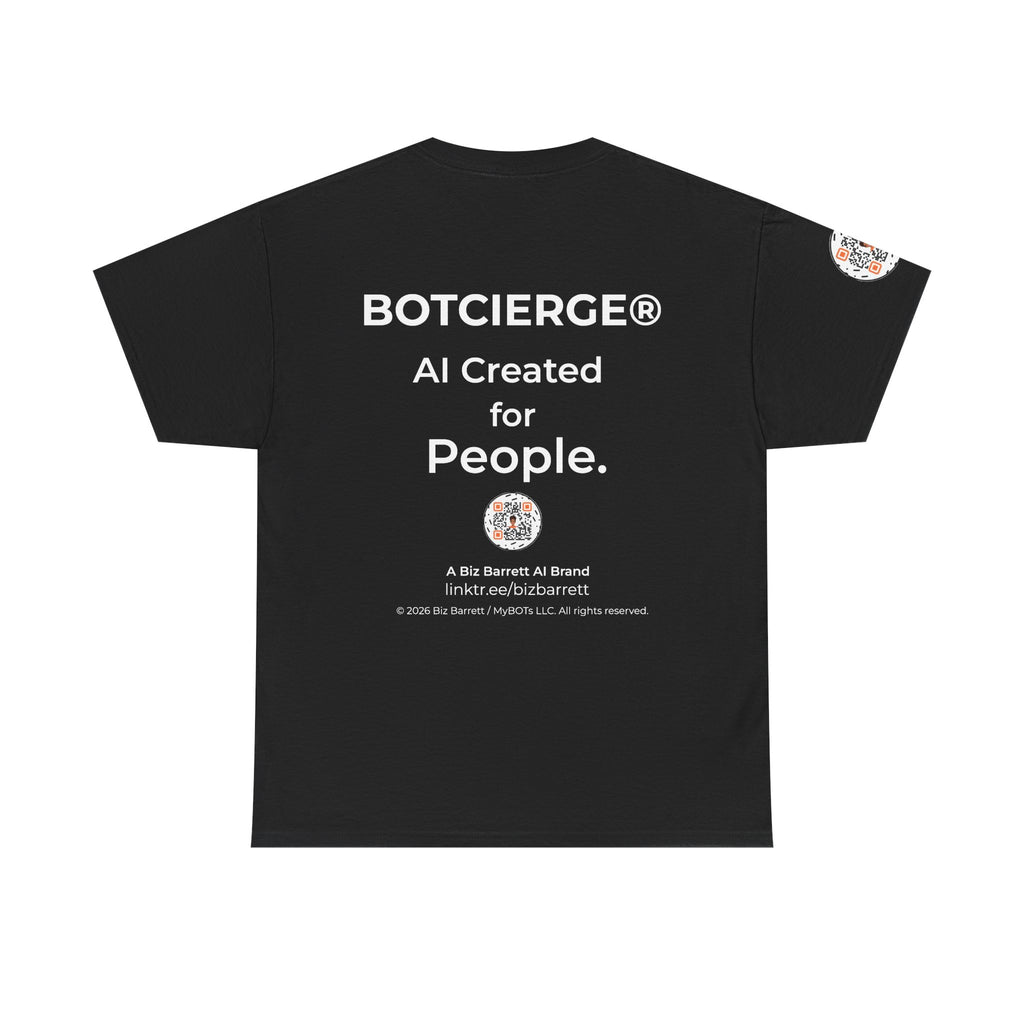 Unisex Personal Development BOT Heavy Cotton Tee (Dark Edition with White Print)
