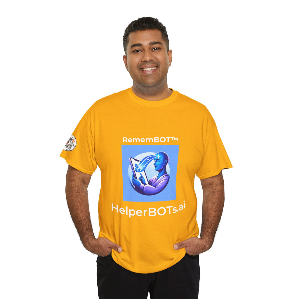 Unisex RememBOT™ Heavy Cotton Tee (Light Edition with White Lettering)