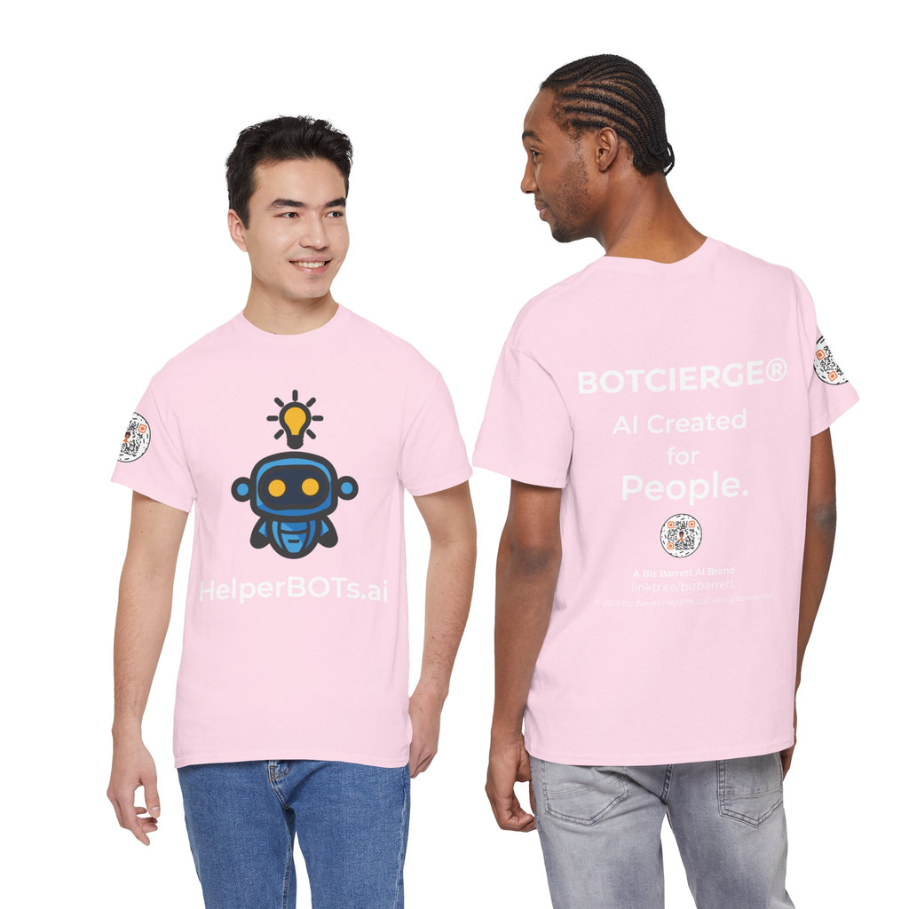 Unisex Personal Development BOT Heavy Cotton Tee (Dark Edition with White Print)