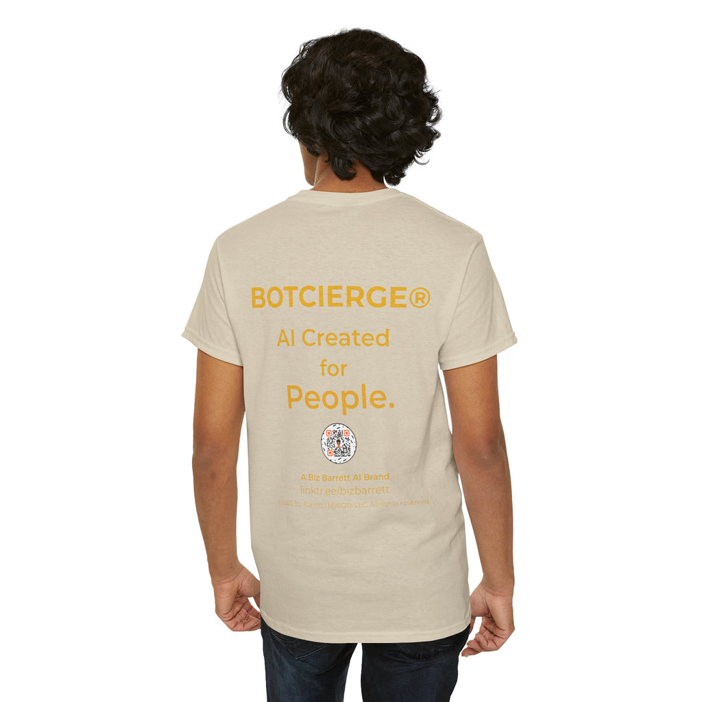 Unisex Financial BOT Heavy Cotton Tee (Dark Edition with Gold Print)