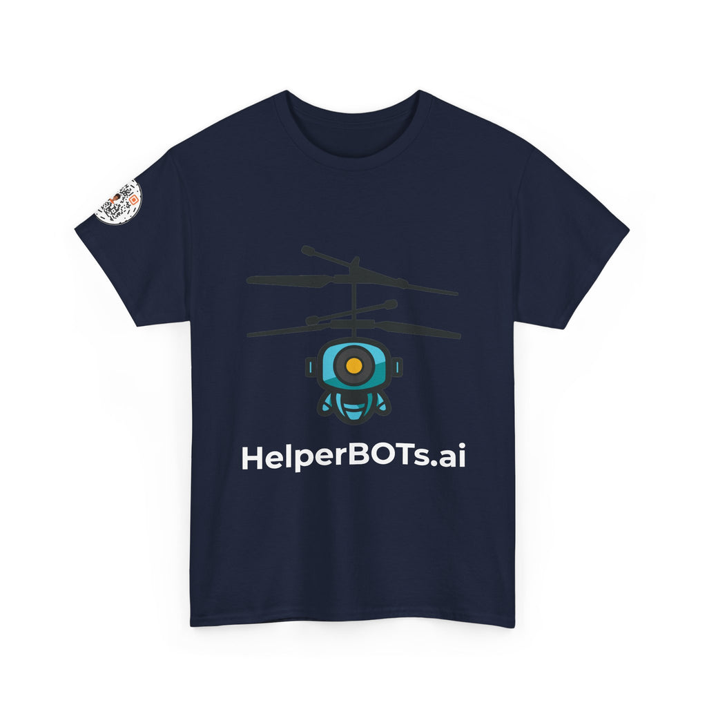 Unisex Security BOT Heavy Cotton Tee (Dark Edition with White Print)