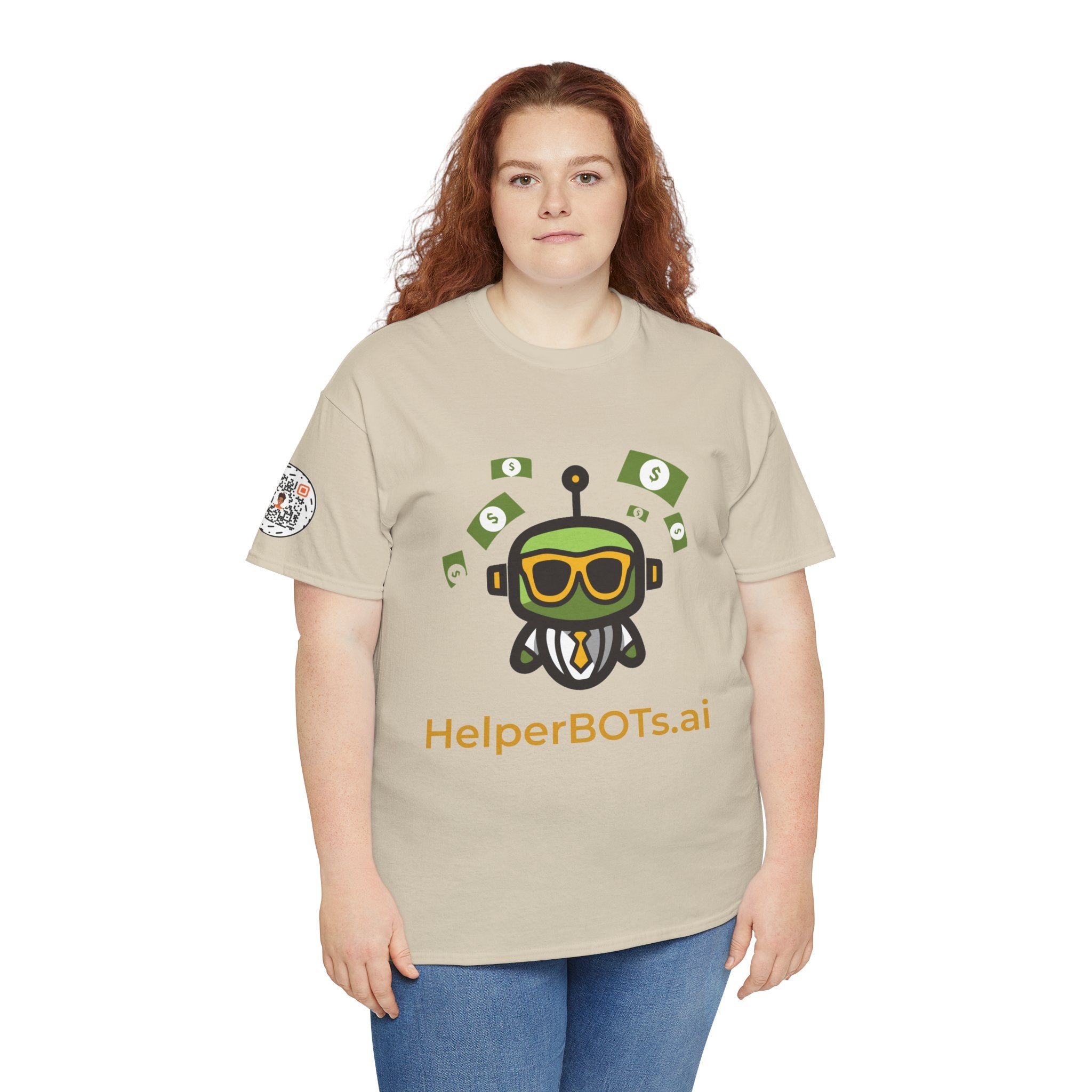Unisex Financial BOT Heavy Cotton Tee (Dark Edition with Gold Print)