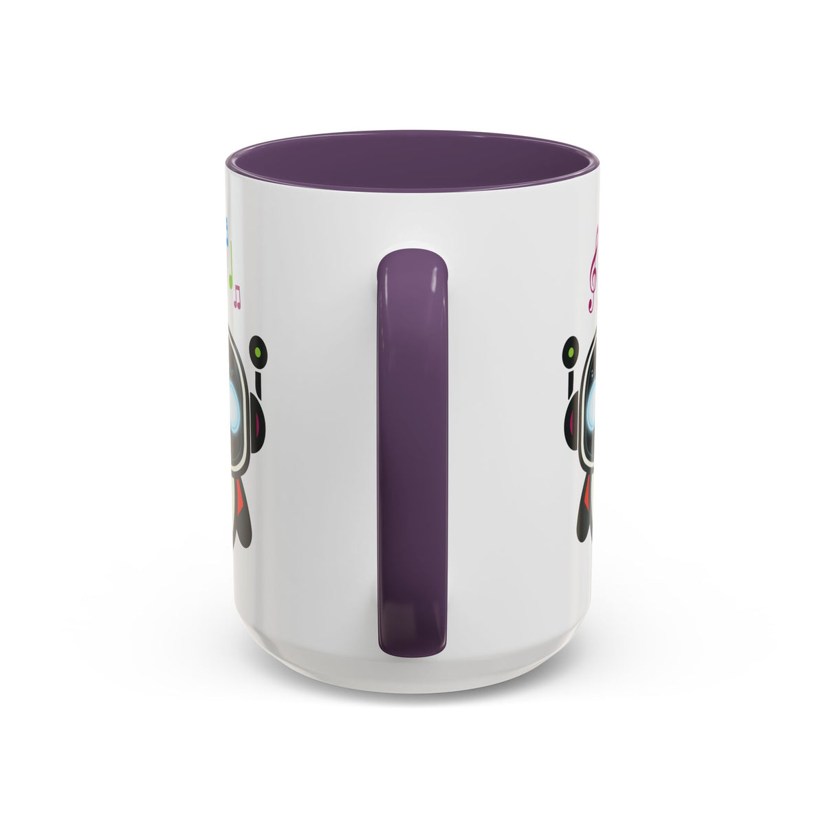 Music BOT Accent Coffee Mug (11, 15oz) (Light Edition with Black Print)