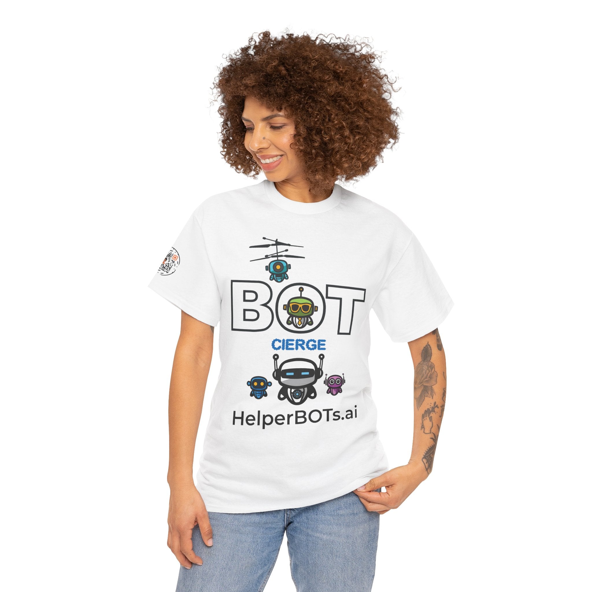 Unisex Logo Heavy Cotton Tee (Light Edition with Black Print)