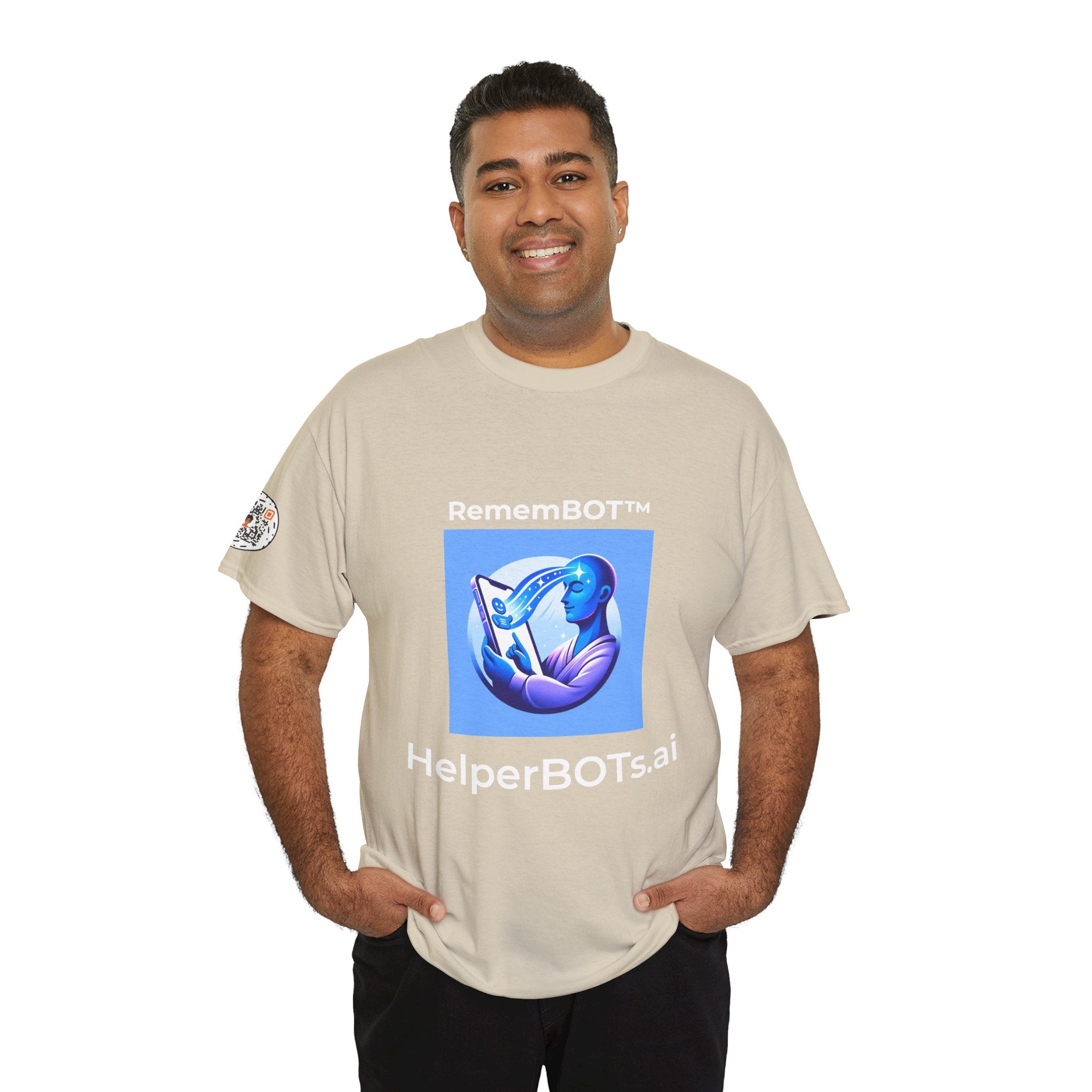 Unisex RememBOT™ Heavy Cotton Tee (Light Edition with White Lettering)