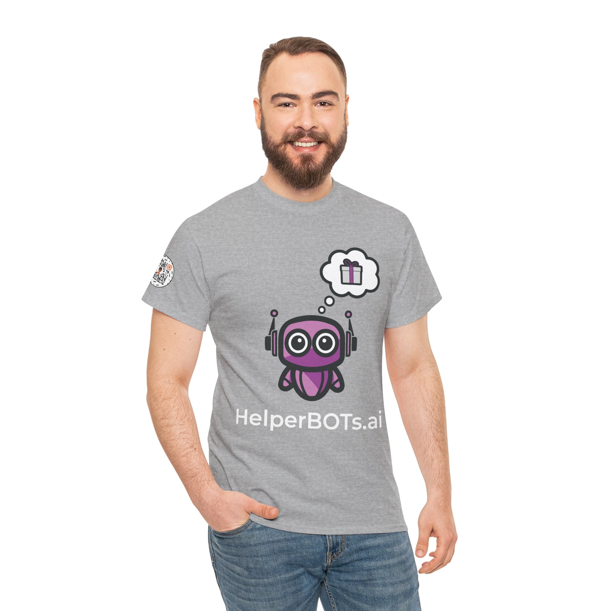 Unisex Love and Relationships BOT Heavy Cotton Tee (Dark Edition with White Print)