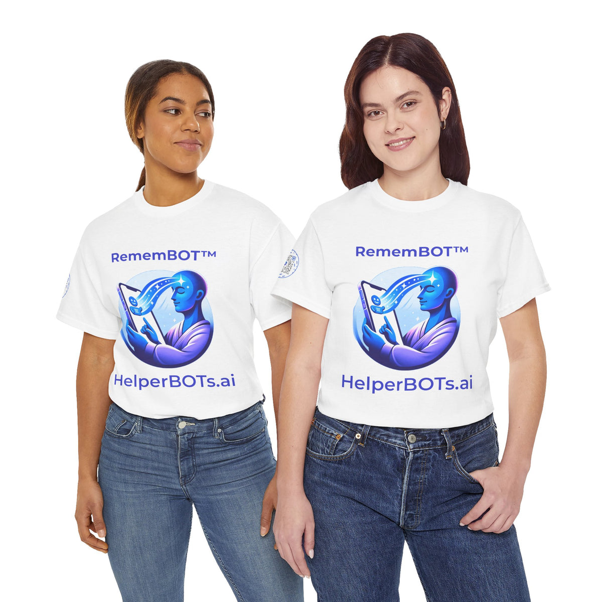 Unisex RememBOT™ Heavy Cotton Tee (Light Edition with Purple Print)