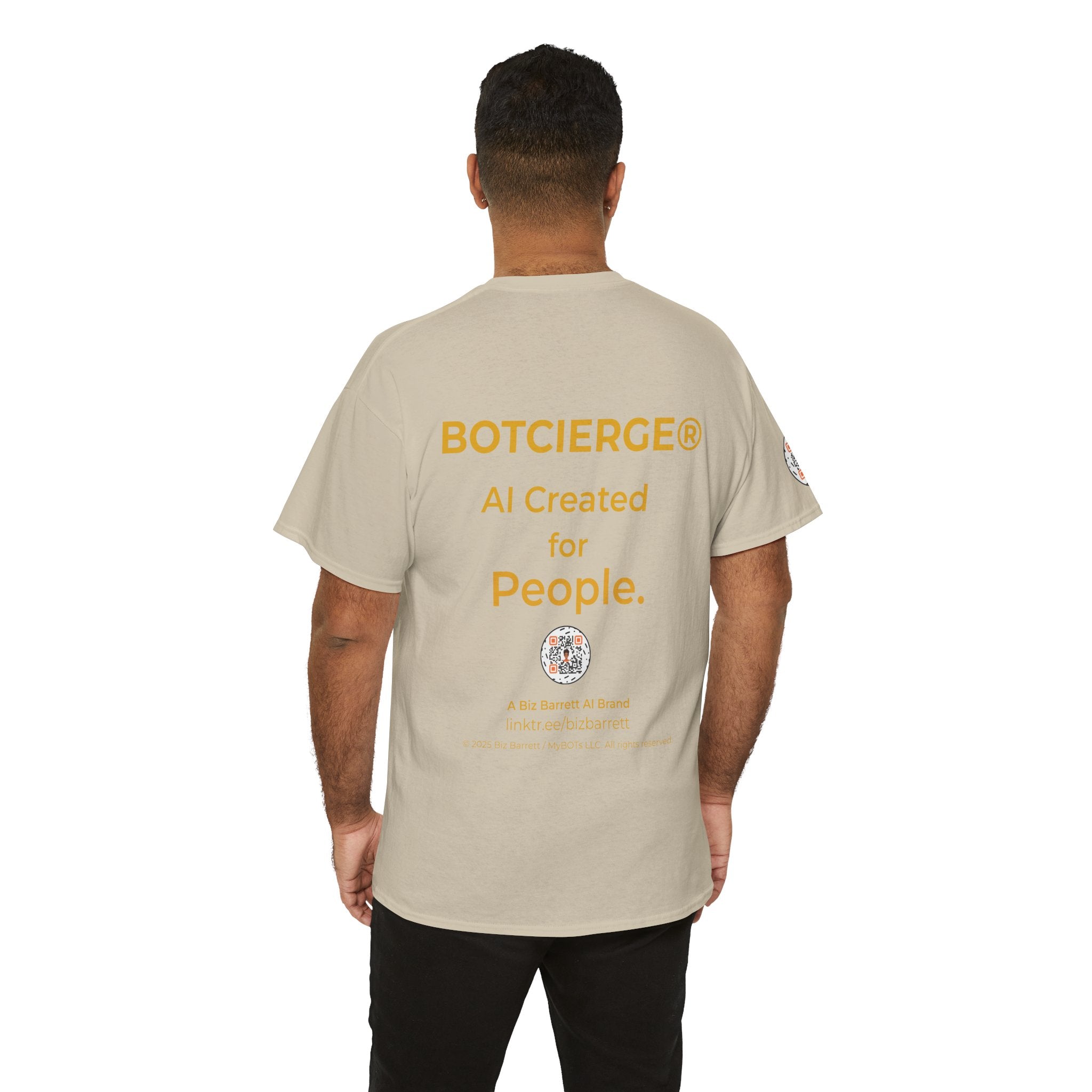 Unisex RememBOT™ Heavy Cotton Tee (Light Edition with Gold Lettering)