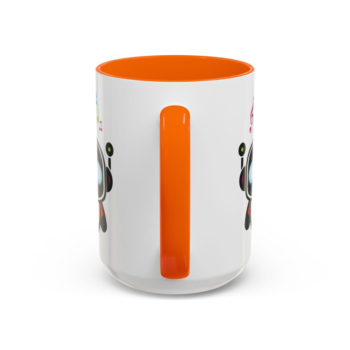 Music BOT Accent Coffee Mug (11, 15oz) (Light Edition with Black Print)