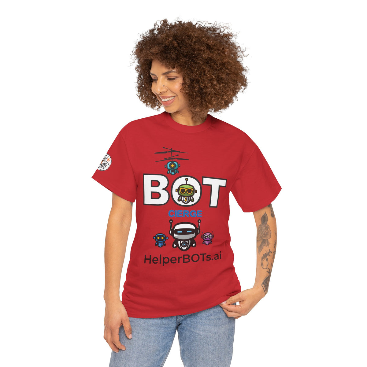 Unisex Logo Heavy Cotton Tee (Light Edition with Black Print)