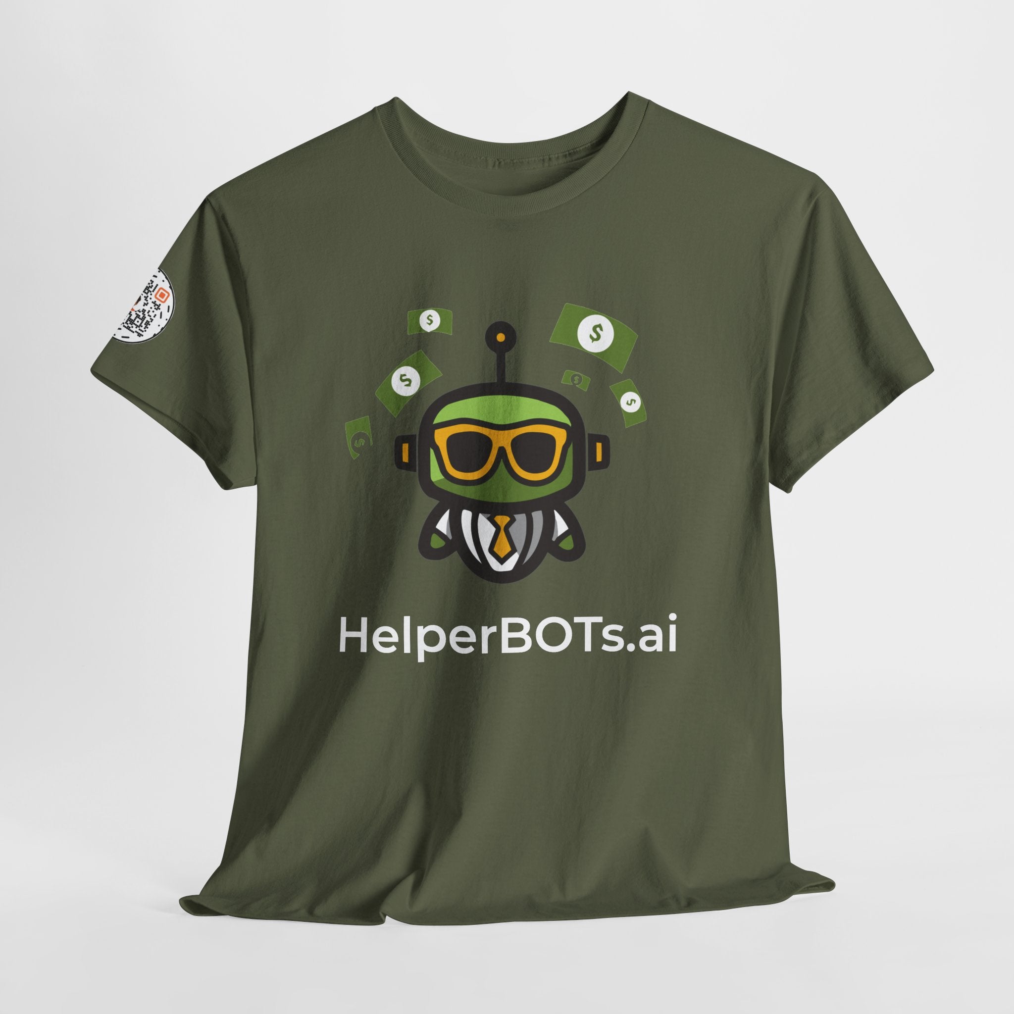 Unisex Financial BOT Heavy Cotton Tee (Dark Edition with White Print)