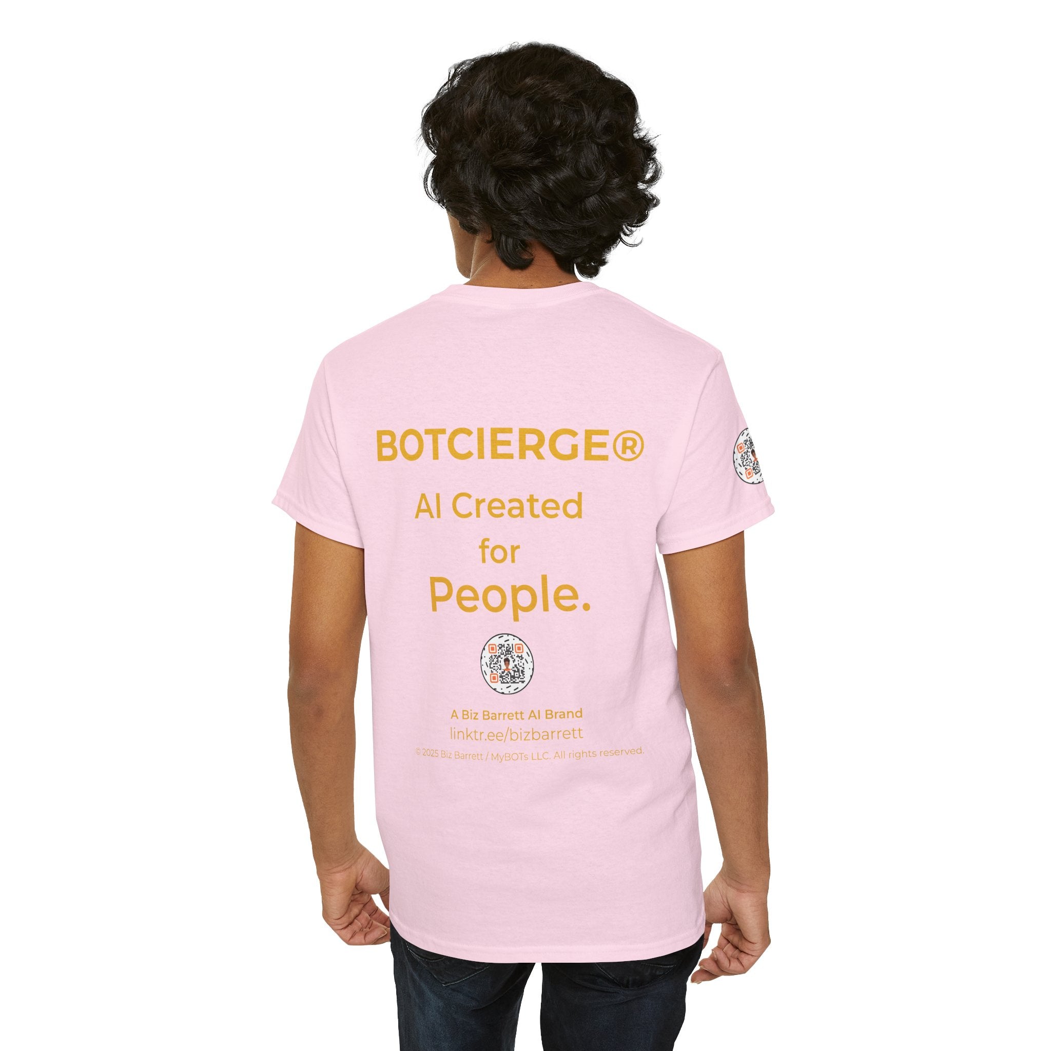 Unisex RememBOT™ Heavy Cotton Tee (Light Edition with Gold Lettering)