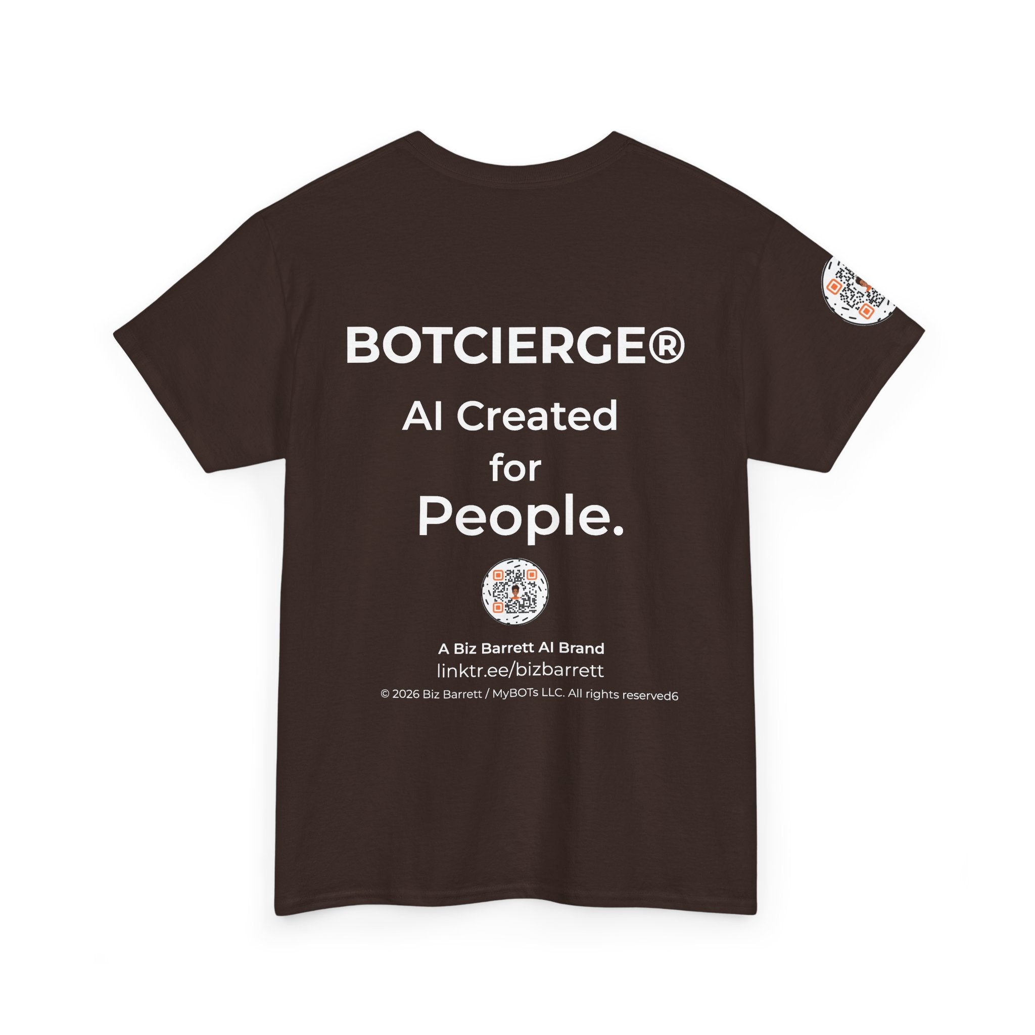 Unisex Healthcare BOT Heavy Cotton Tee (Dark Edition with White Print)