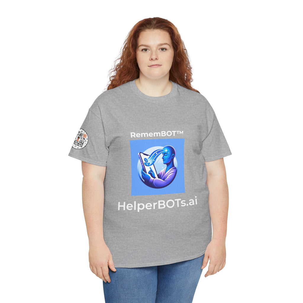 Unisex RememBOT™ Heavy Cotton Tee (Light Edition with White Lettering)