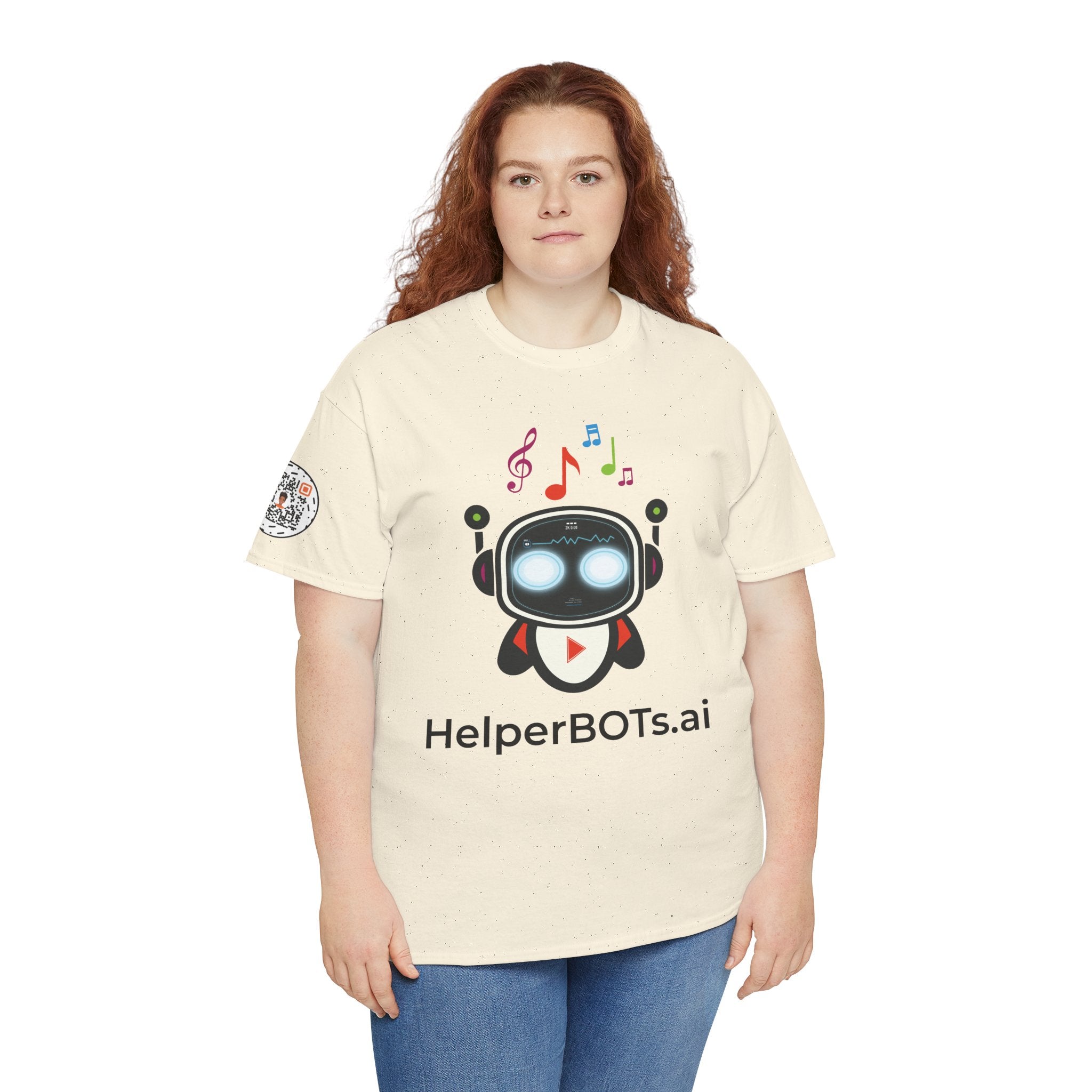 Unisex Music BOT Heavy Cotton Tee (Light Edition with Black Print)