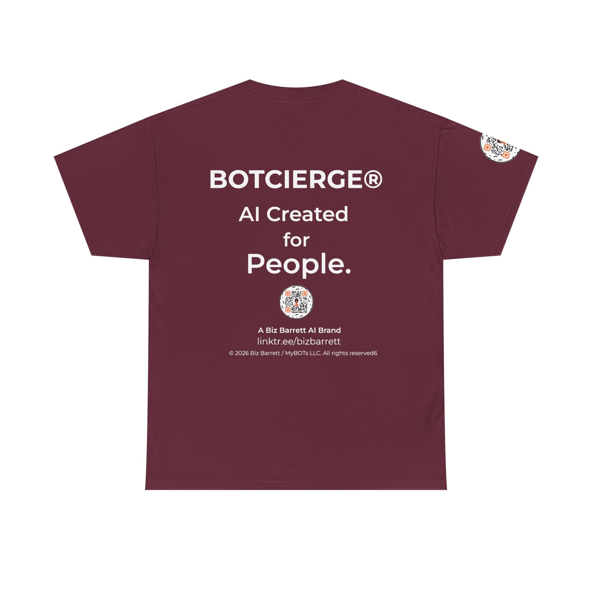 Unisex Healthcare BOT Heavy Cotton Tee (Dark Edition with White Print)