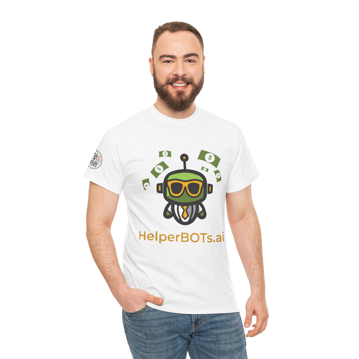 Unisex Financial BOT Heavy Cotton Tee (Light Edition with Gold Print)