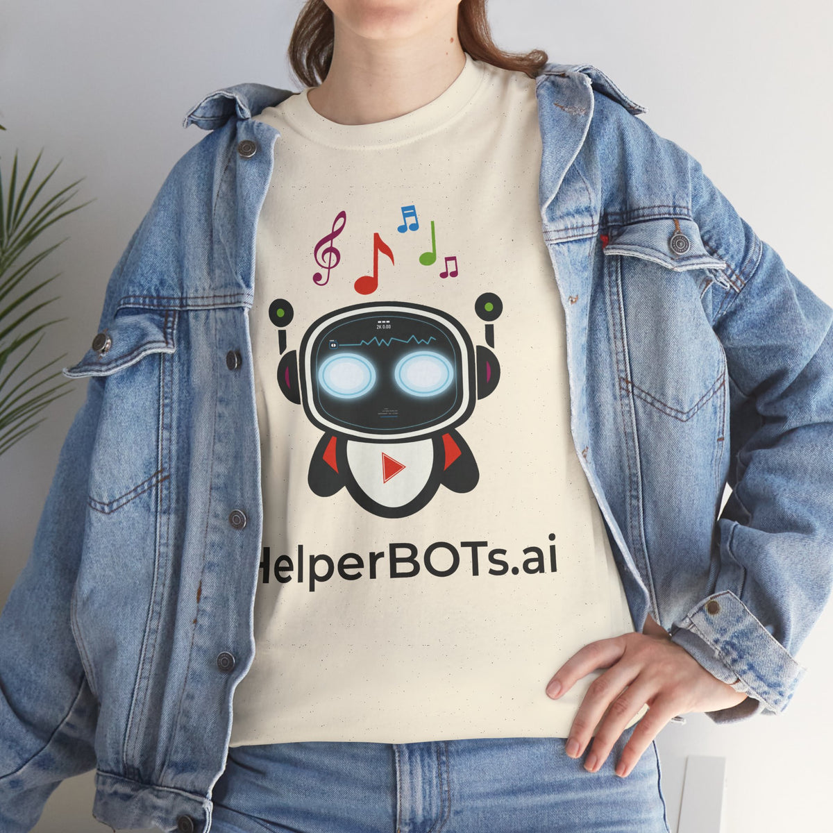 Unisex Music BOT Heavy Cotton Tee (Light Edition with Black Print)