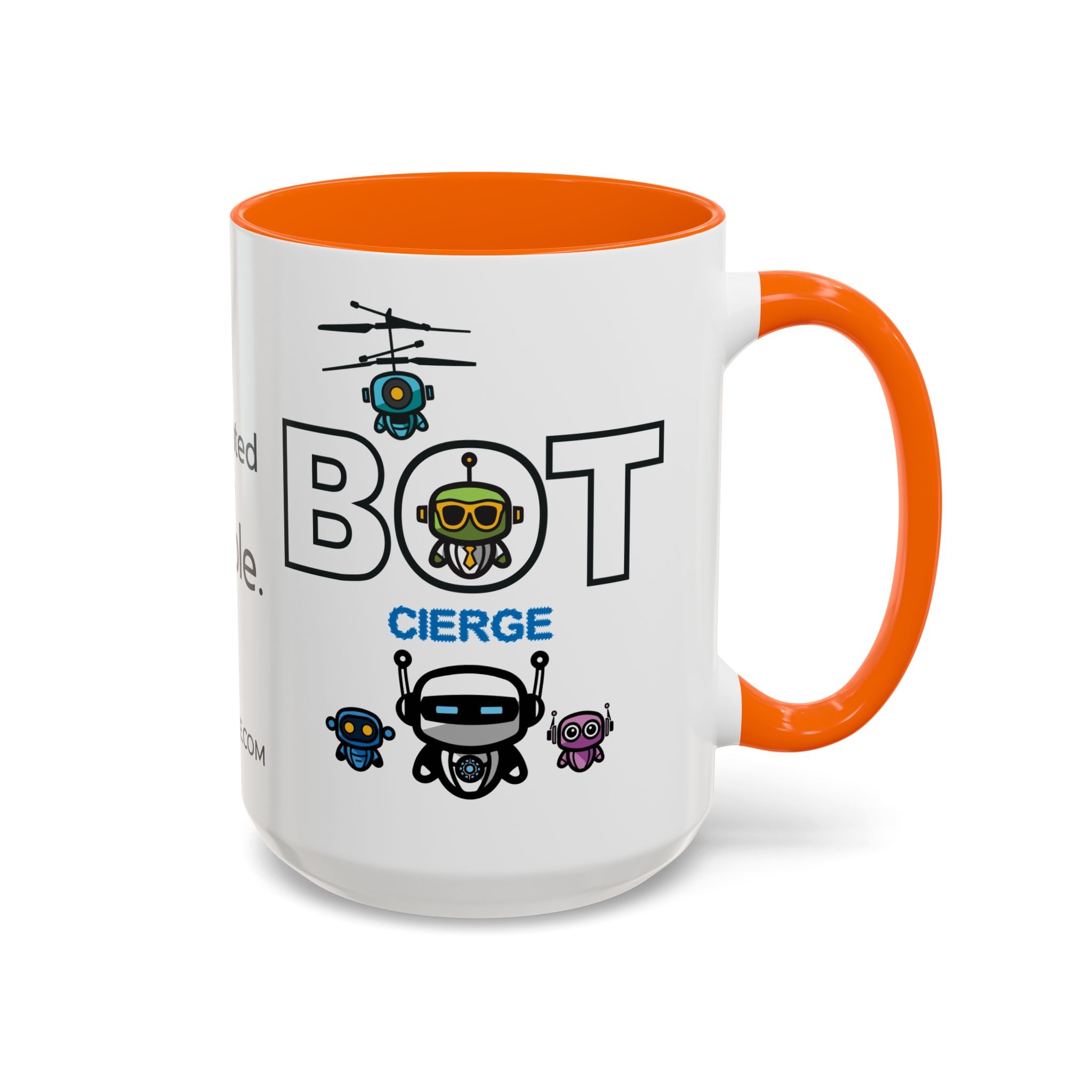 Logo Accent Coffee Mug (11, 15oz) (Light Edition with Black Print)