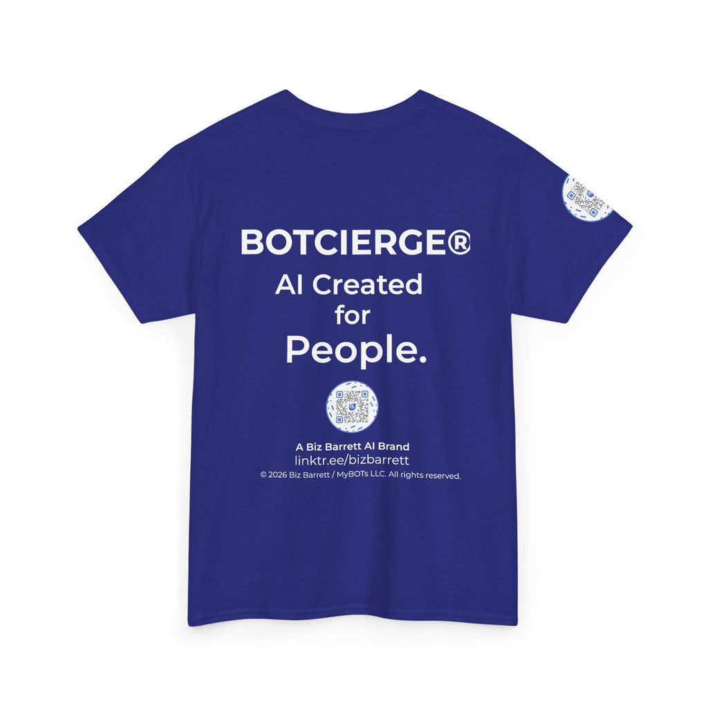 Unisex RememBOT™ Heavy Cotton Tee (Dark Edition with White Print)