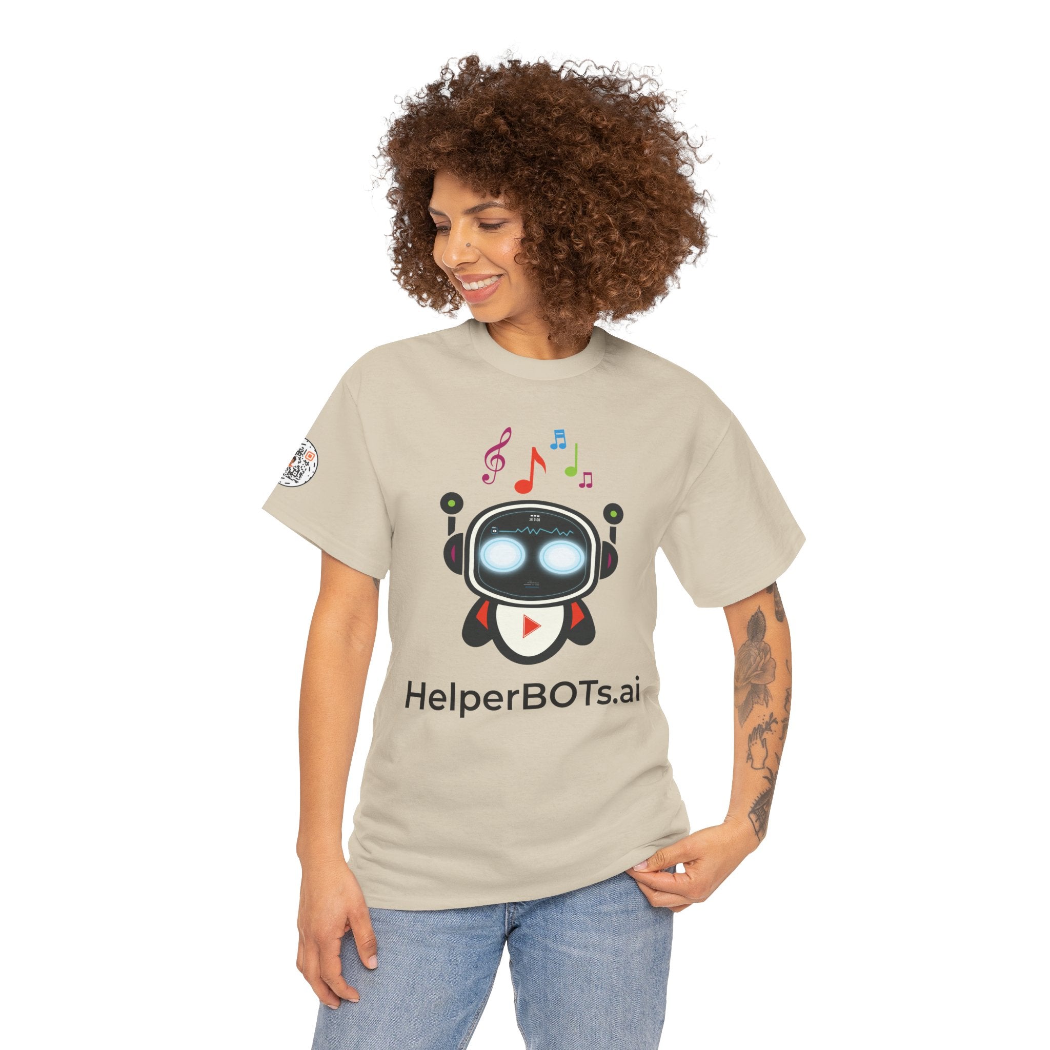 Unisex Music BOT Heavy Cotton Tee (Light Edition with Black Print)
