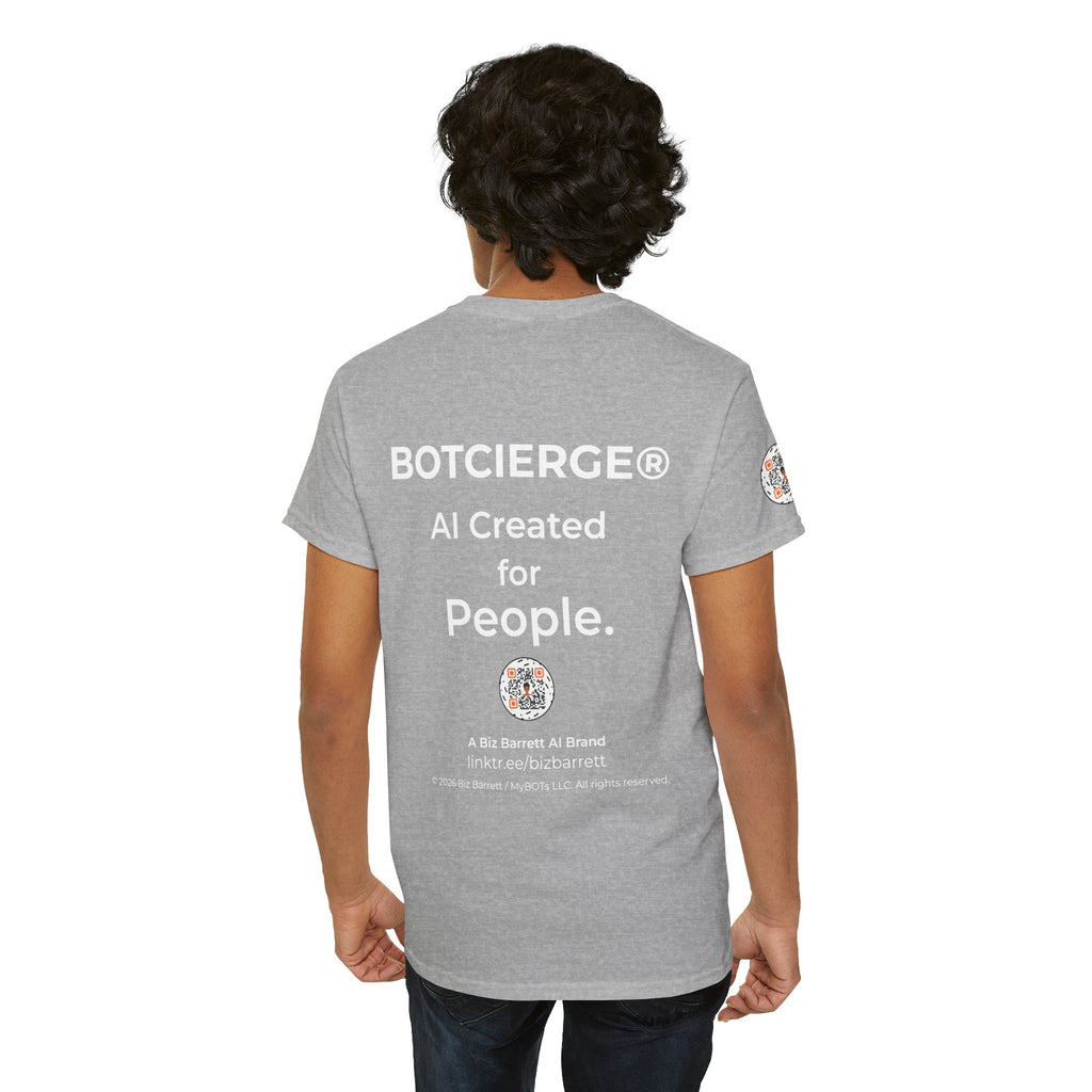 Unisex Personal Development BOT Heavy Cotton Tee (Dark Edition with White Print)