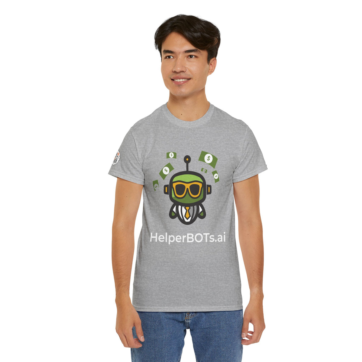 Unisex Financial BOT Heavy Cotton Tee (Dark Edition with White Print)