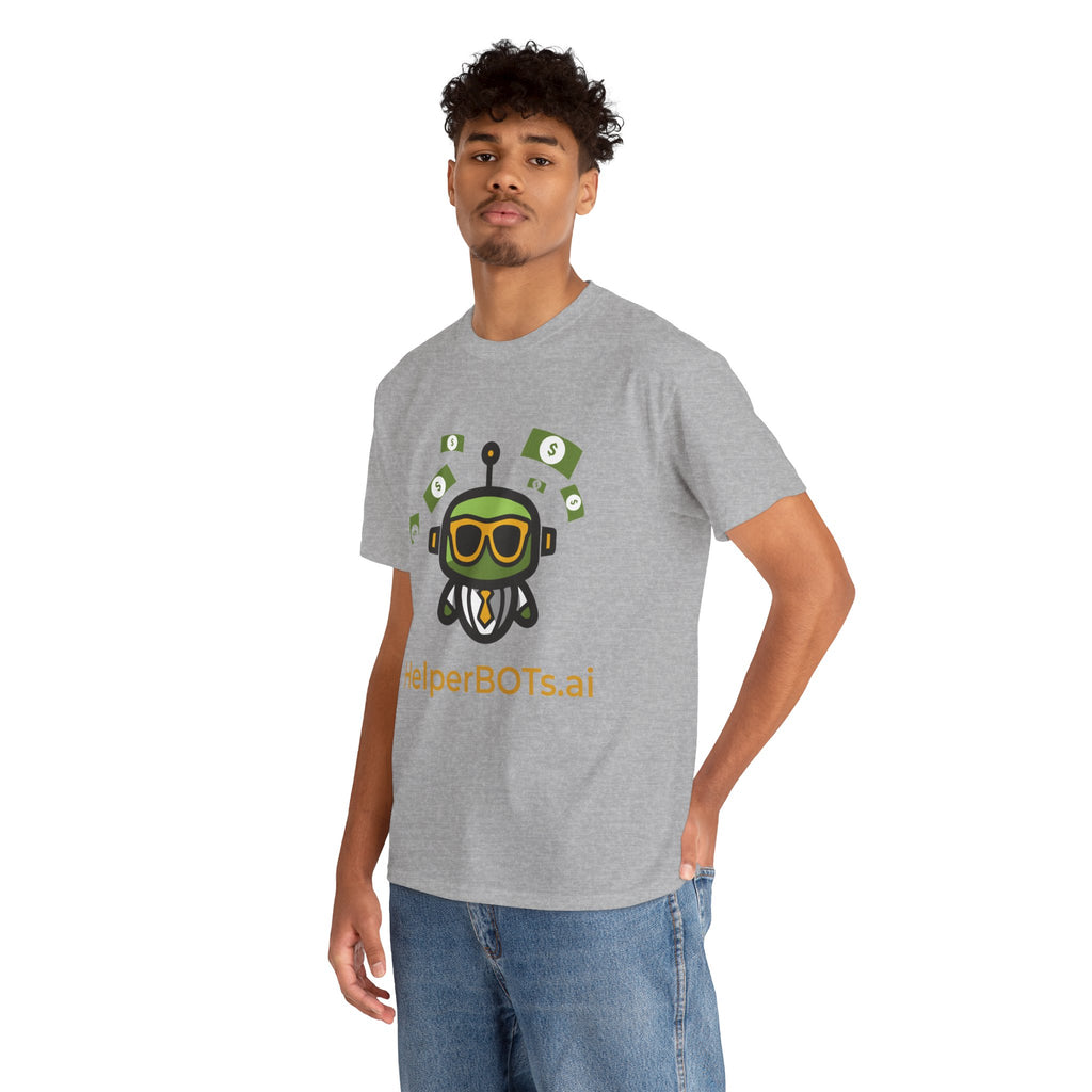 Unisex Financial BOT Heavy Cotton Tee (Dark Edition with Gold Print)