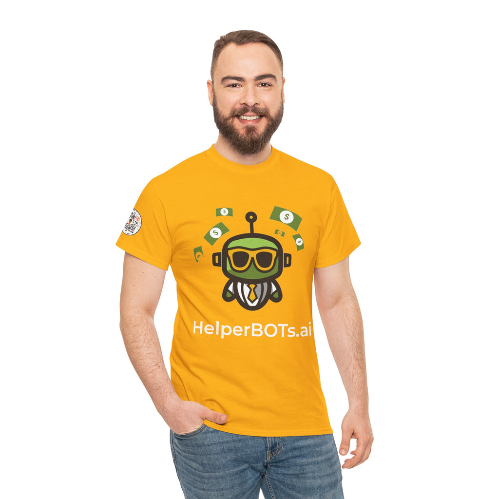 Unisex Financial BOT Heavy Cotton Tee (Dark Edition with White Print)