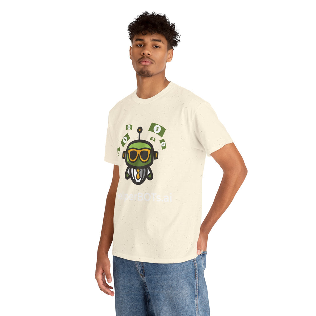 Unisex Financial BOT Heavy Cotton Tee (Dark Edition with White Print)