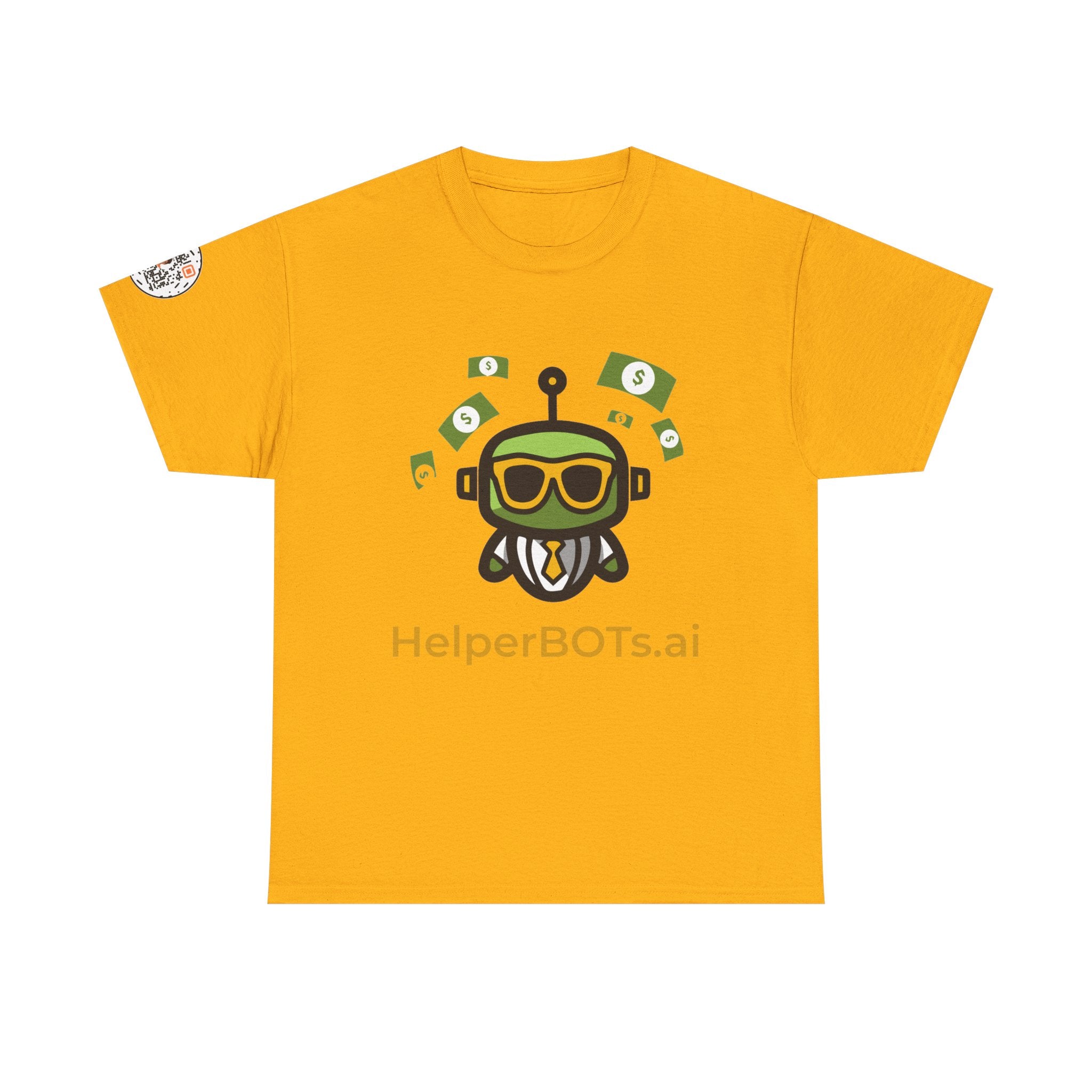 Unisex Financial BOT Heavy Cotton Tee (Dark Edition with Gold Print)
