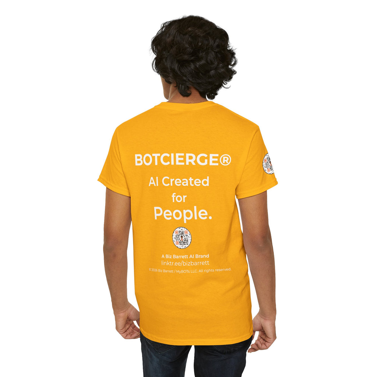 Unisex Personal Development BOT Heavy Cotton Tee (Dark Edition with White Print)
