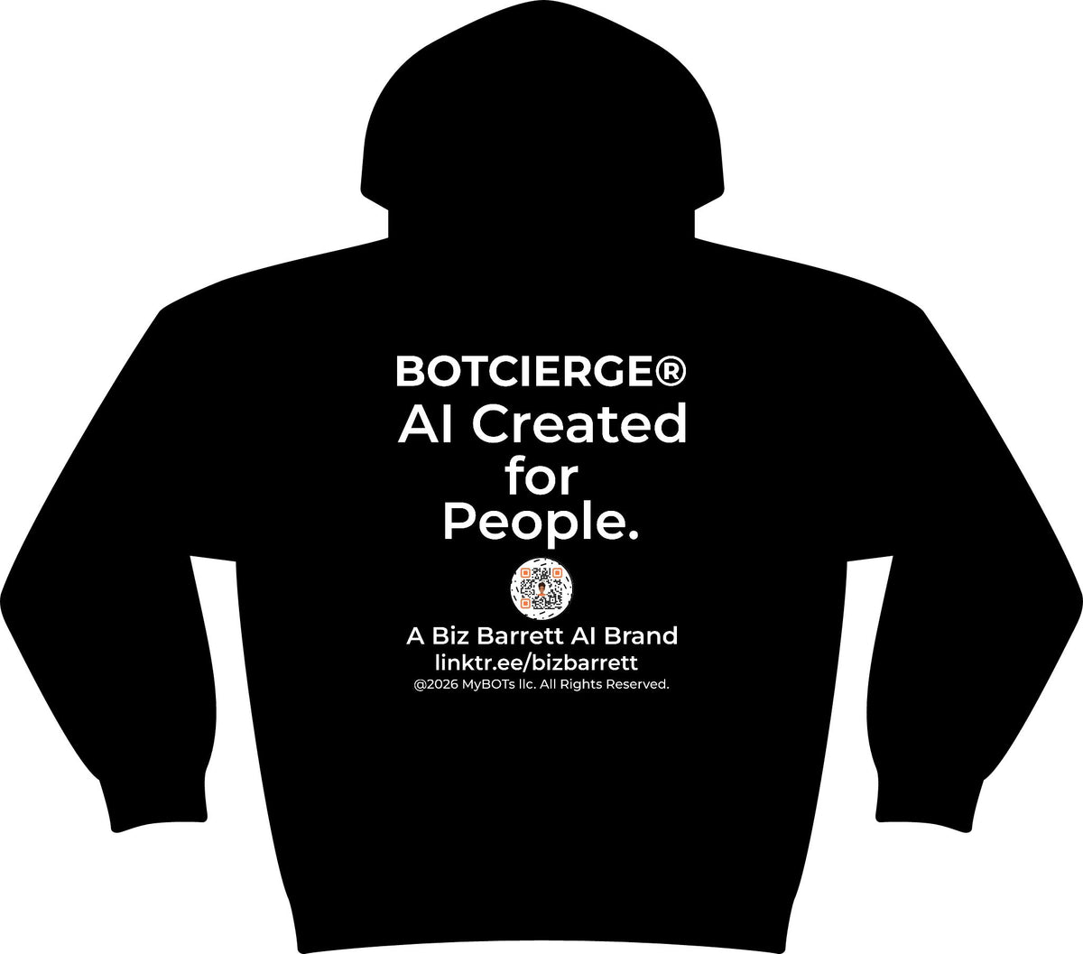 Logo Unisex Drive Fleece Pullover Hoodie (Dark Edition with White Print)