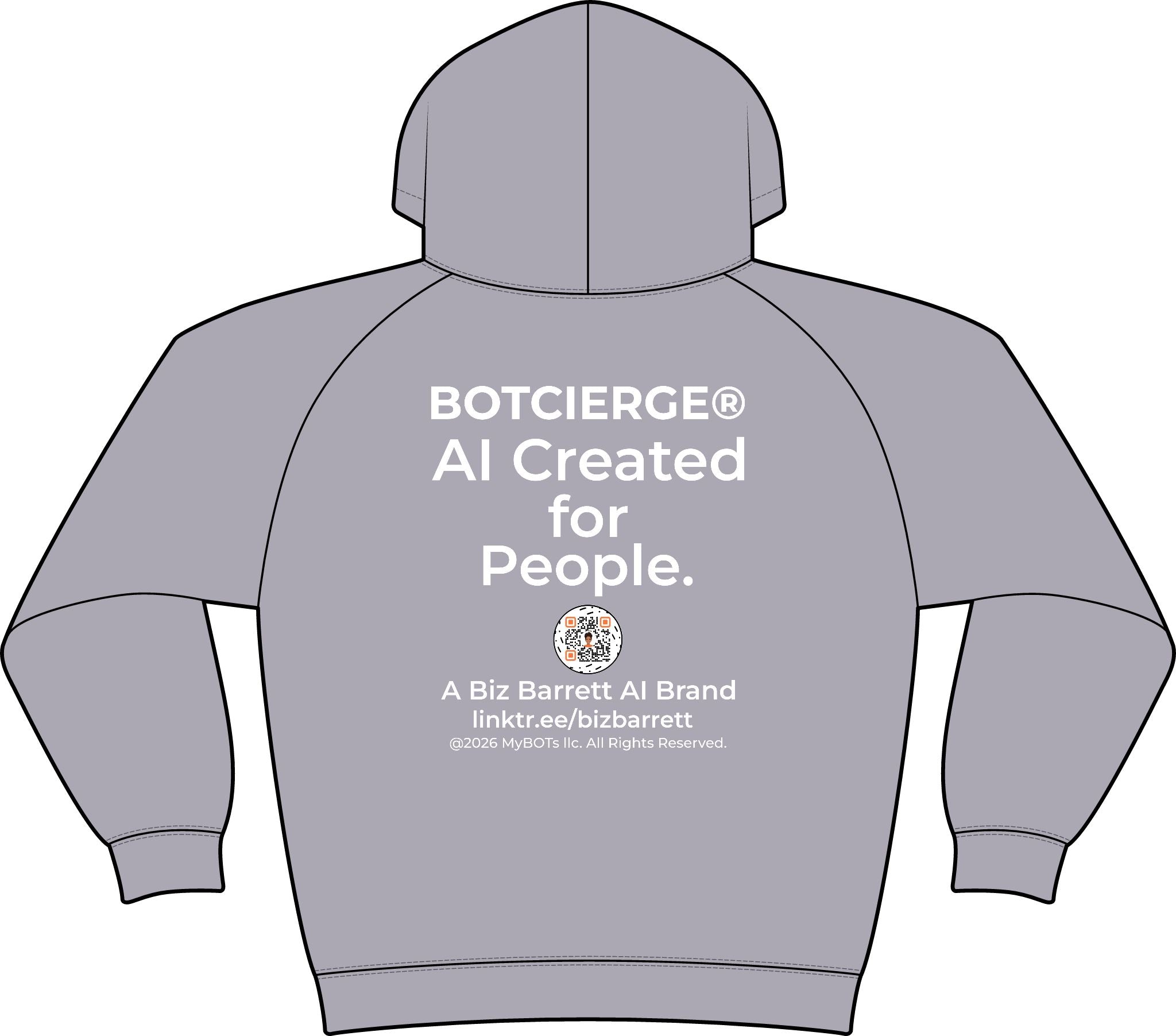 Logo Unisex Drive Fleece Pullover Hoodie (Dark Edition with White Print)