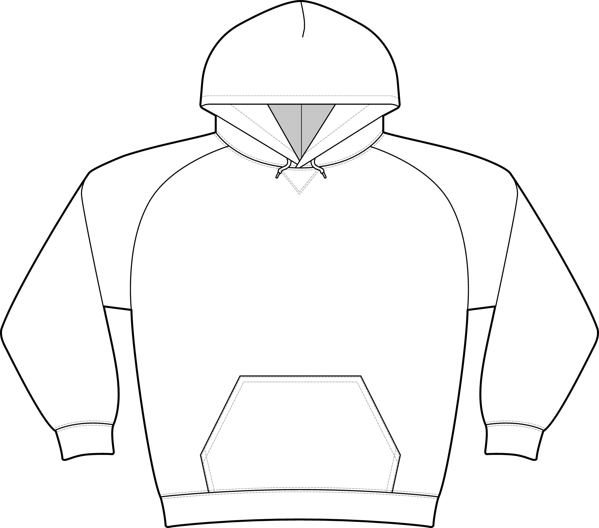 Logo Unisex Drive Fleece Pullover Hoodie (Light Edition with Black Print)